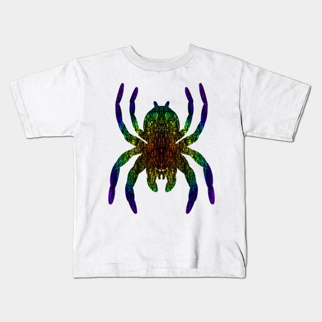 Cross Hatching Tarantula V12 Kids T-Shirt by IgorAndMore